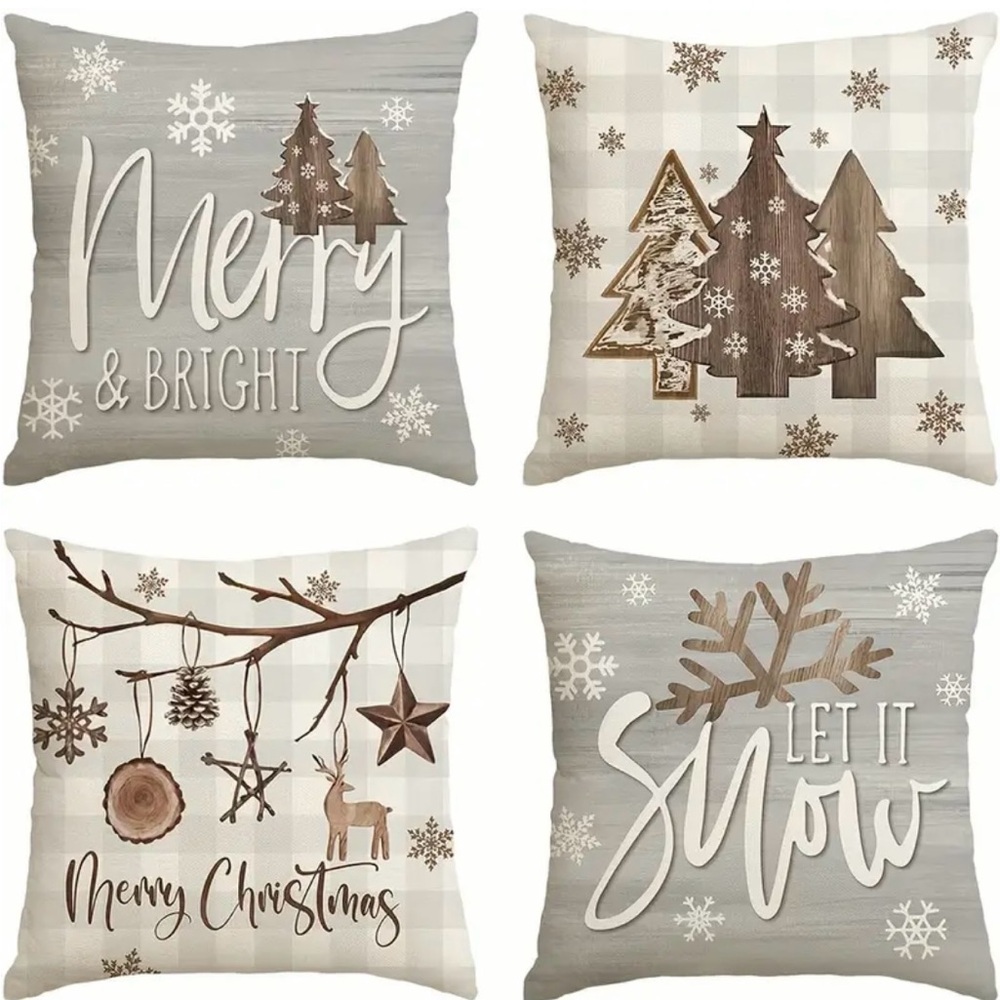 Holiday pillow cases